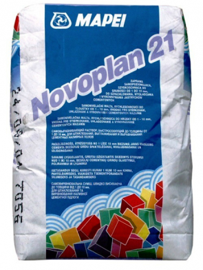 Mapei Novoplan 21 ātri cietējošs pašizlīdzinošais sastāvs (0-10mm), 23kg